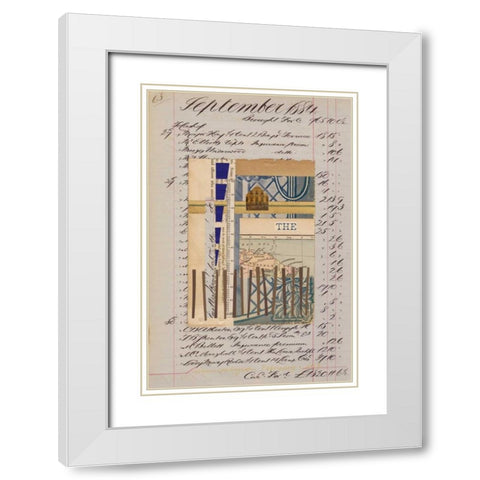 Journal Sketches XVI White Modern Wood Framed Art Print with Double Matting by Galapon, Nikki