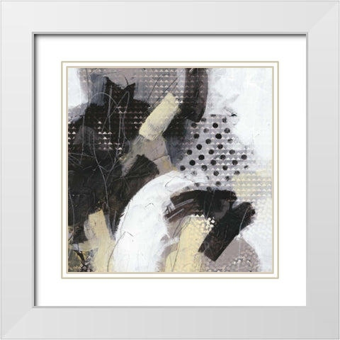 Tonal Gesture IV White Modern Wood Framed Art Print with Double Matting by Vess, June Erica