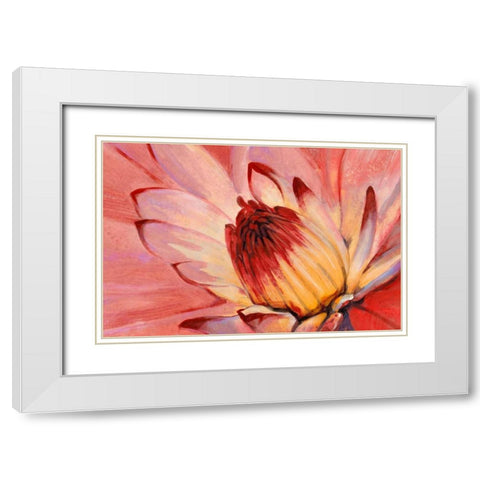 Micro Floral I White Modern Wood Framed Art Print with Double Matting by OToole, Tim