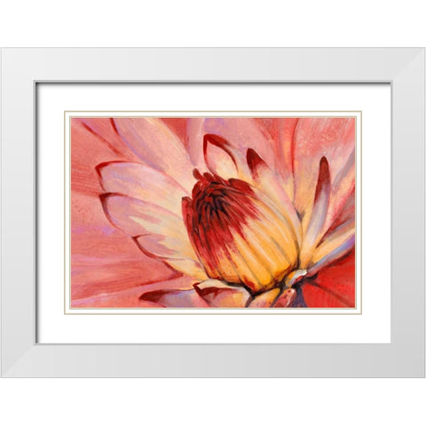 Micro Floral I White Modern Wood Framed Art Print with Double Matting by OToole, Tim