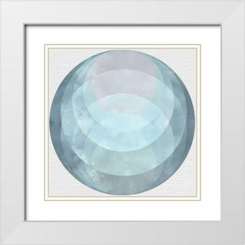 Day Circles White Modern Wood Framed Art Print with Double Matting by McCavitt, Naomi