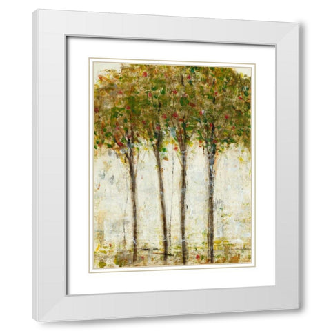 Apple Orchard II White Modern Wood Framed Art Print with Double Matting by OToole, Tim