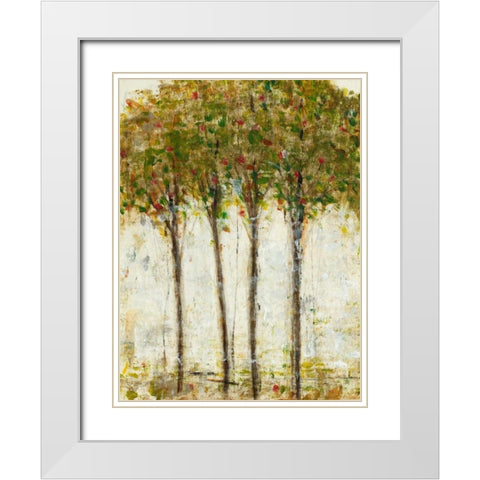 Apple Orchard II White Modern Wood Framed Art Print with Double Matting by OToole, Tim