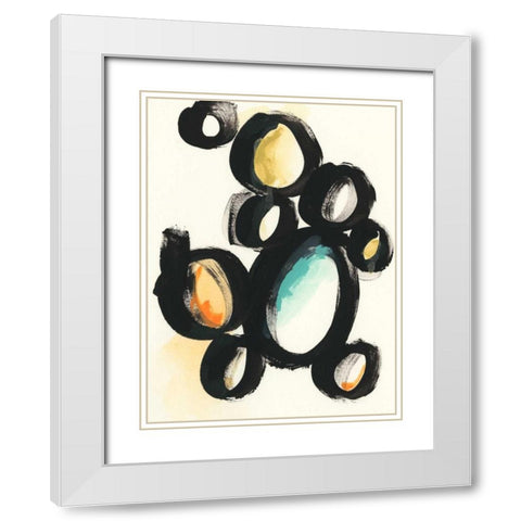 Cellular Structure II White Modern Wood Framed Art Print with Double Matting by Vess, June Erica