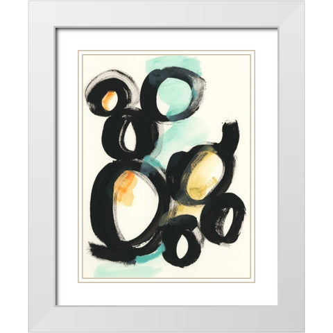 Cellular Structure III White Modern Wood Framed Art Print with Double Matting by Vess, June Erica