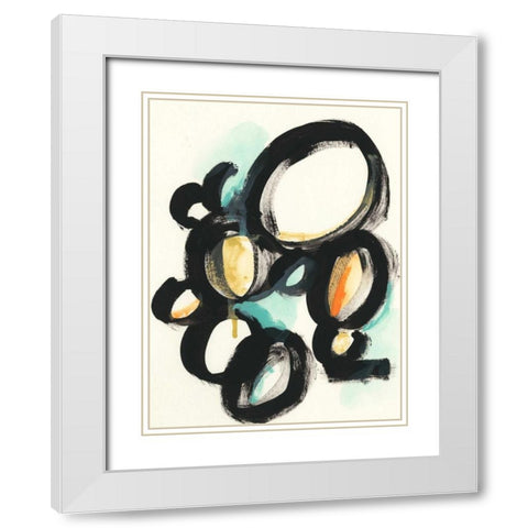 Cellular Structure IV White Modern Wood Framed Art Print with Double Matting by Vess, June Erica