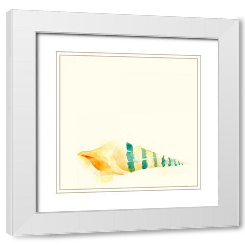 Tidal Impressions II White Modern Wood Framed Art Print with Double Matting by Vess, June Erica