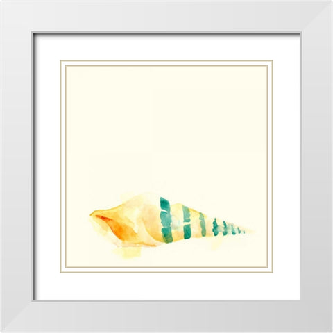 Tidal Impressions II White Modern Wood Framed Art Print with Double Matting by Vess, June Erica