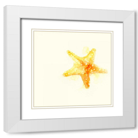 Tidal Impressions III White Modern Wood Framed Art Print with Double Matting by Vess, June Erica