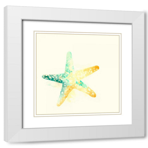 Tidal Impressions IV White Modern Wood Framed Art Print with Double Matting by Vess, June Erica
