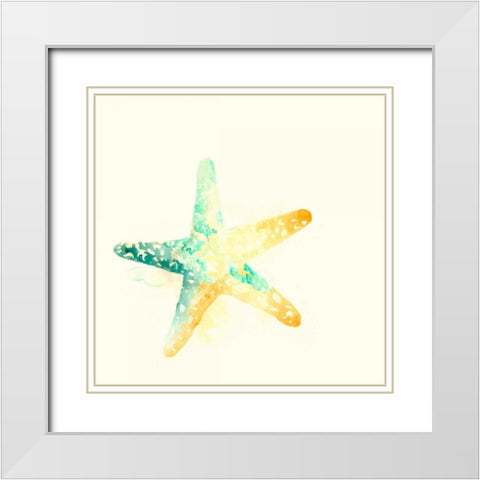 Tidal Impressions IV White Modern Wood Framed Art Print with Double Matting by Vess, June Erica