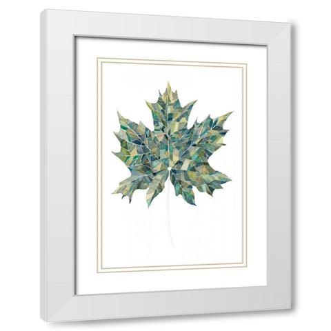 Verdant Details II White Modern Wood Framed Art Print with Double Matting by Popp, Grace