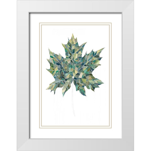 Verdant Details II White Modern Wood Framed Art Print with Double Matting by Popp, Grace