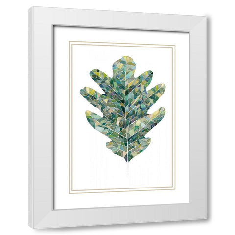 Verdant Details III White Modern Wood Framed Art Print with Double Matting by Popp, Grace
