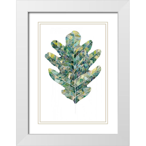 Verdant Details III White Modern Wood Framed Art Print with Double Matting by Popp, Grace