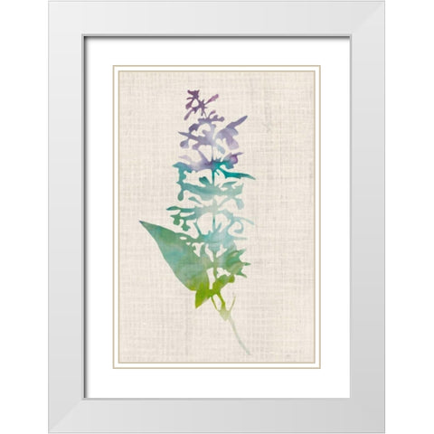 Watercolor Plants I White Modern Wood Framed Art Print with Double Matting by McCavitt, Naomi