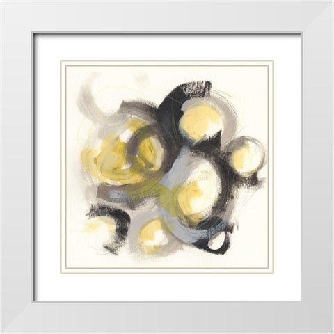 Neutron I White Modern Wood Framed Art Print with Double Matting by Vess, June Erica