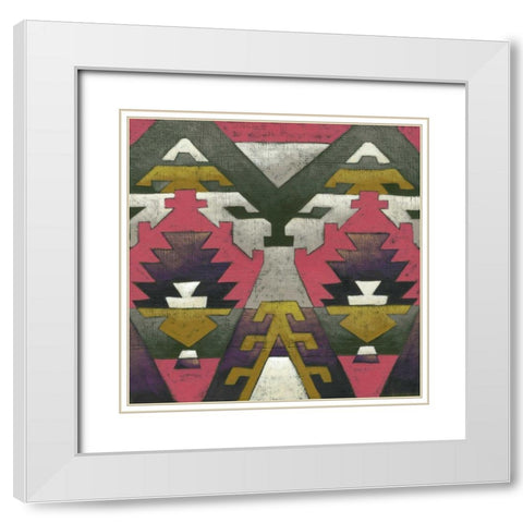 Wayfarer IV White Modern Wood Framed Art Print with Double Matting by Zarris, Chariklia