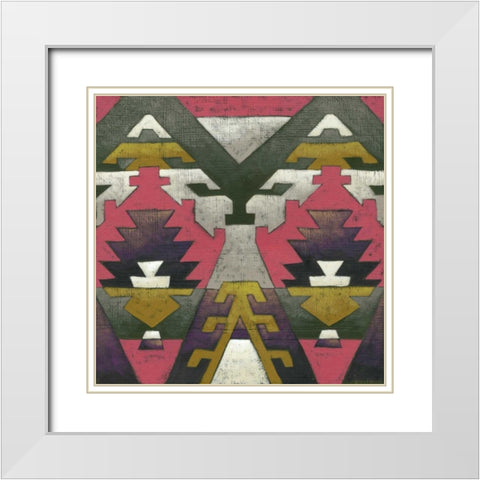 Wayfarer IV White Modern Wood Framed Art Print with Double Matting by Zarris, Chariklia