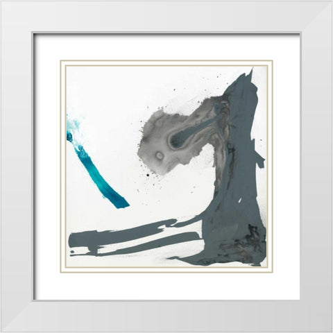 Minimal I White Modern Wood Framed Art Print with Double Matting by Jasper, Sisa