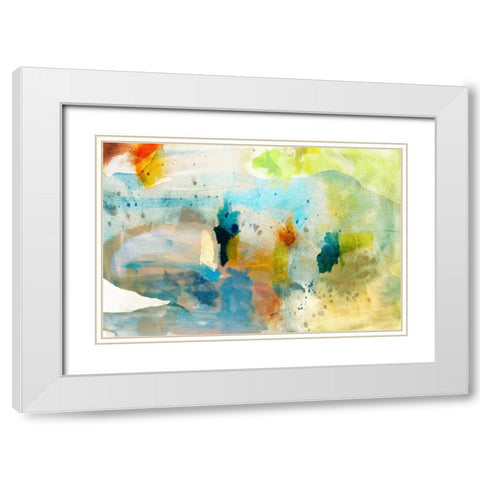 Deviation II White Modern Wood Framed Art Print with Double Matting by Jasper, Sisa