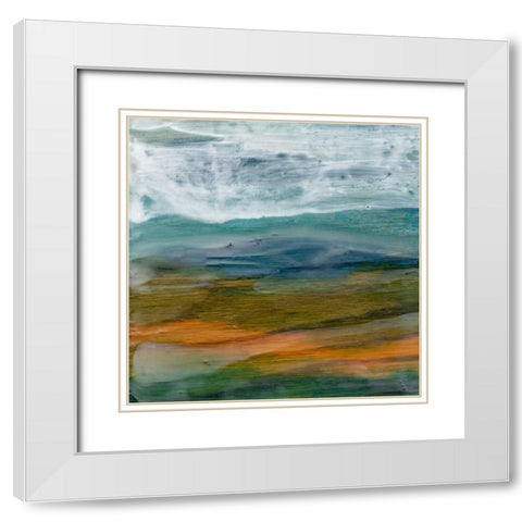 Misty Mountain I White Modern Wood Framed Art Print with Double Matting by Ludwig, Alicia