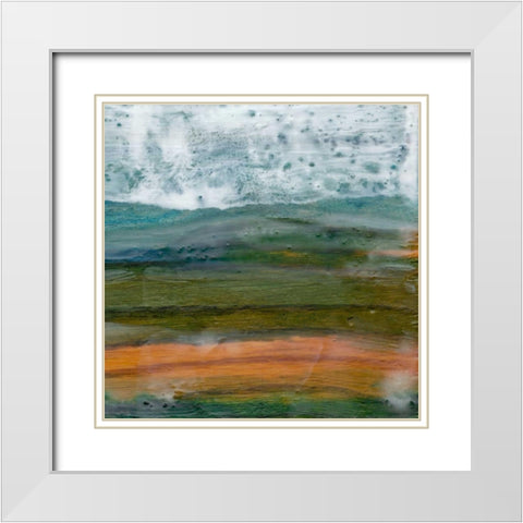 Misty Mountain II White Modern Wood Framed Art Print with Double Matting by Ludwig, Alicia