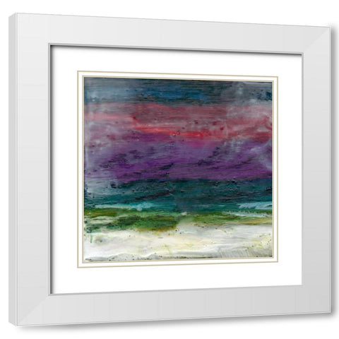 Red Sky at Night I White Modern Wood Framed Art Print with Double Matting by Ludwig, Alicia
