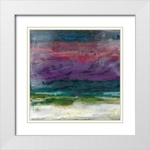 Red Sky at Night I White Modern Wood Framed Art Print with Double Matting by Ludwig, Alicia