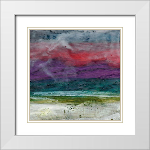 Red Sky at Night II White Modern Wood Framed Art Print with Double Matting by Ludwig, Alicia