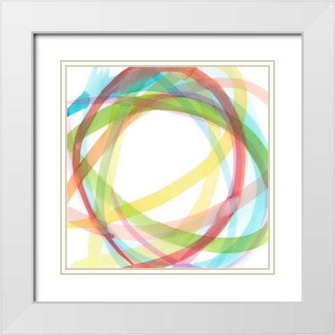 Full Color II White Modern Wood Framed Art Print with Double Matting by Meagher, Megan
