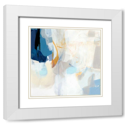 Lost at Sea White Modern Wood Framed Art Print with Double Matting by Long, Christina