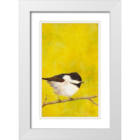 Perch I White Modern Wood Framed Art Print with Double Matting by Altug, Mehmet