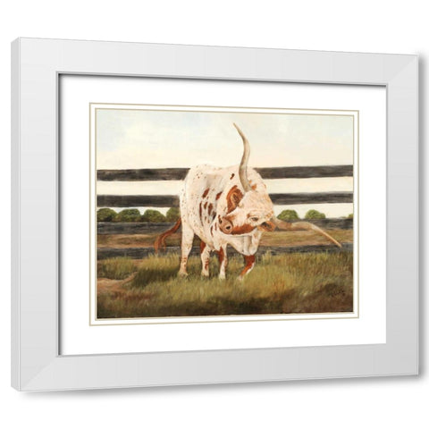 Itchin and a Scratchin II White Modern Wood Framed Art Print with Double Matting by Winkler, Kathy