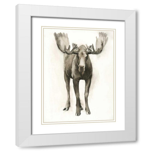 Majestic Wildlife I White Modern Wood Framed Art Print with Double Matting by Popp, Grace