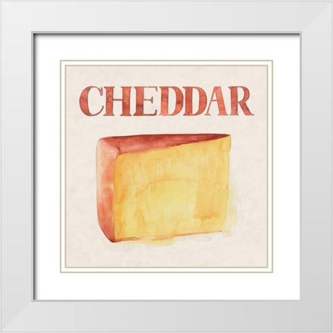 Fromage IV White Modern Wood Framed Art Print with Double Matting by Popp, Grace