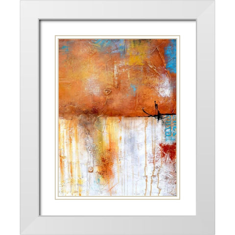 November Rain II White Modern Wood Framed Art Print with Double Matting by Ashley, Erin