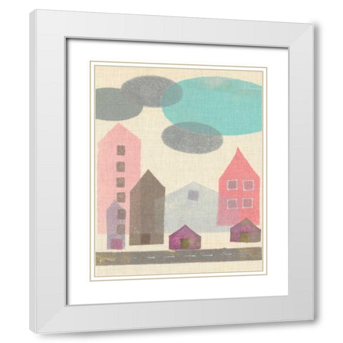 Abode I White Modern Wood Framed Art Print with Double Matting by Galapon, Nikki