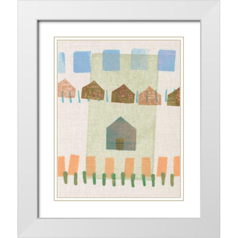 Abode II White Modern Wood Framed Art Print with Double Matting by Galapon, Nikki