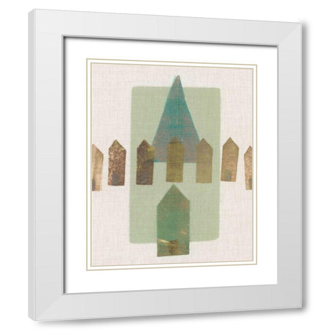 Abode III White Modern Wood Framed Art Print with Double Matting by Galapon, Nikki