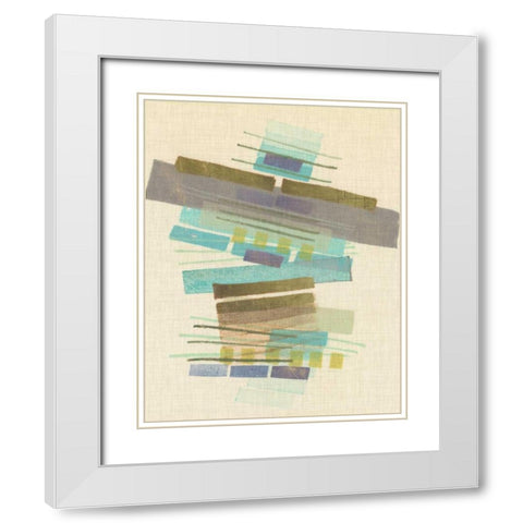 Balancing II White Modern Wood Framed Art Print with Double Matting by Galapon, Nikki