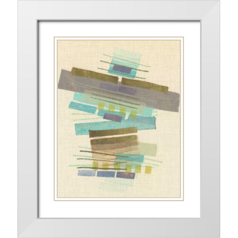 Balancing II White Modern Wood Framed Art Print with Double Matting by Galapon, Nikki