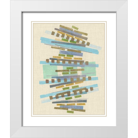 Balancing IV White Modern Wood Framed Art Print with Double Matting by Galapon, Nikki