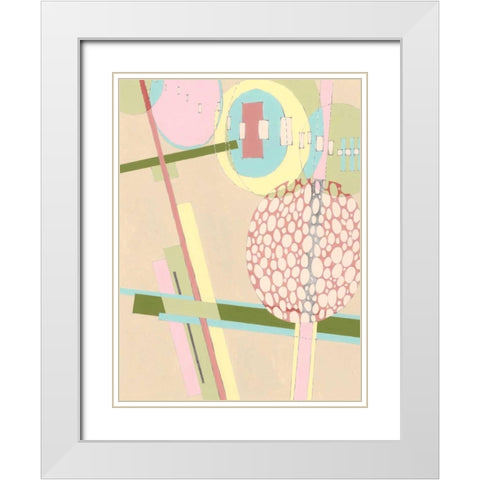 Elevated Pod I White Modern Wood Framed Art Print with Double Matting by Galapon, Nikki