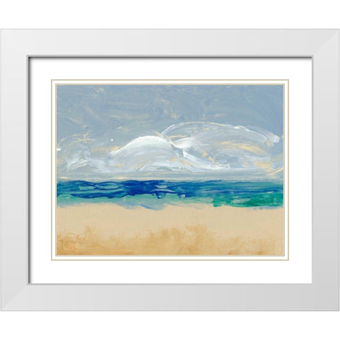 Eastern Shore II White Modern Wood Framed Art Print with Double Matting by Ludwig, Alicia