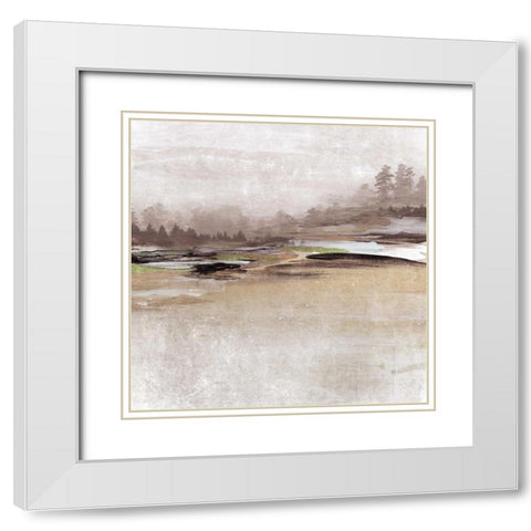 Forest Glimpse I White Modern Wood Framed Art Print with Double Matting by Orlov, Irena