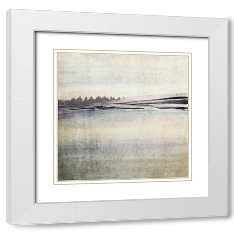Forest Glimpse II White Modern Wood Framed Art Print with Double Matting by Orlov, Irena