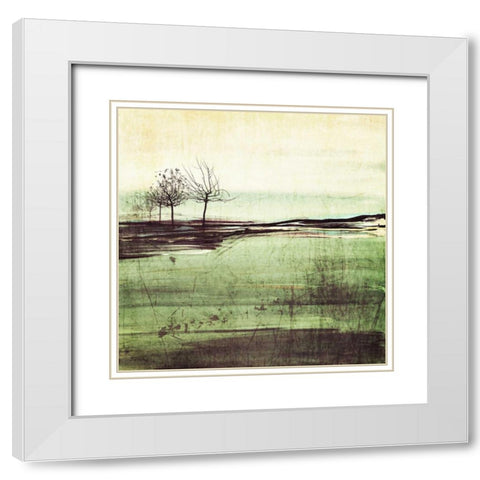 Forest Glimpse III White Modern Wood Framed Art Print with Double Matting by Orlov, Irena