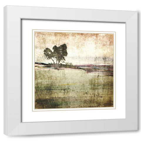 Forest Glimpse IV White Modern Wood Framed Art Print with Double Matting by Orlov, Irena