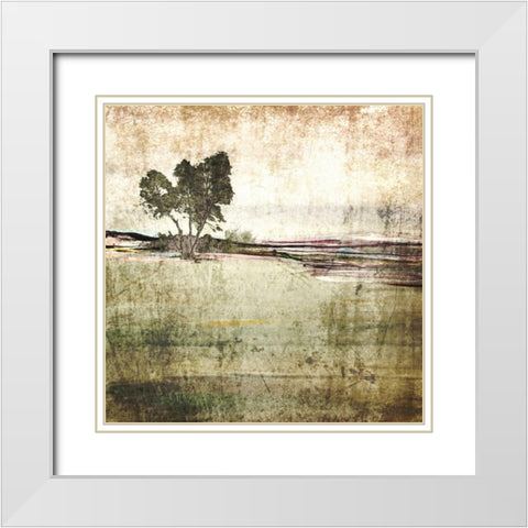Forest Glimpse IV White Modern Wood Framed Art Print with Double Matting by Orlov, Irena